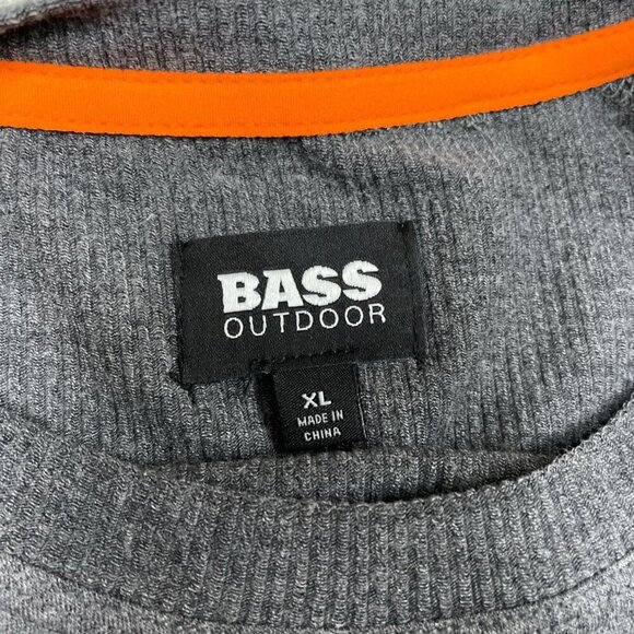 Bass Outdoor Mens Long Sleeve Crewneck Shirt With Pocket XL  NWT 6285 - Picture 3 of 8
